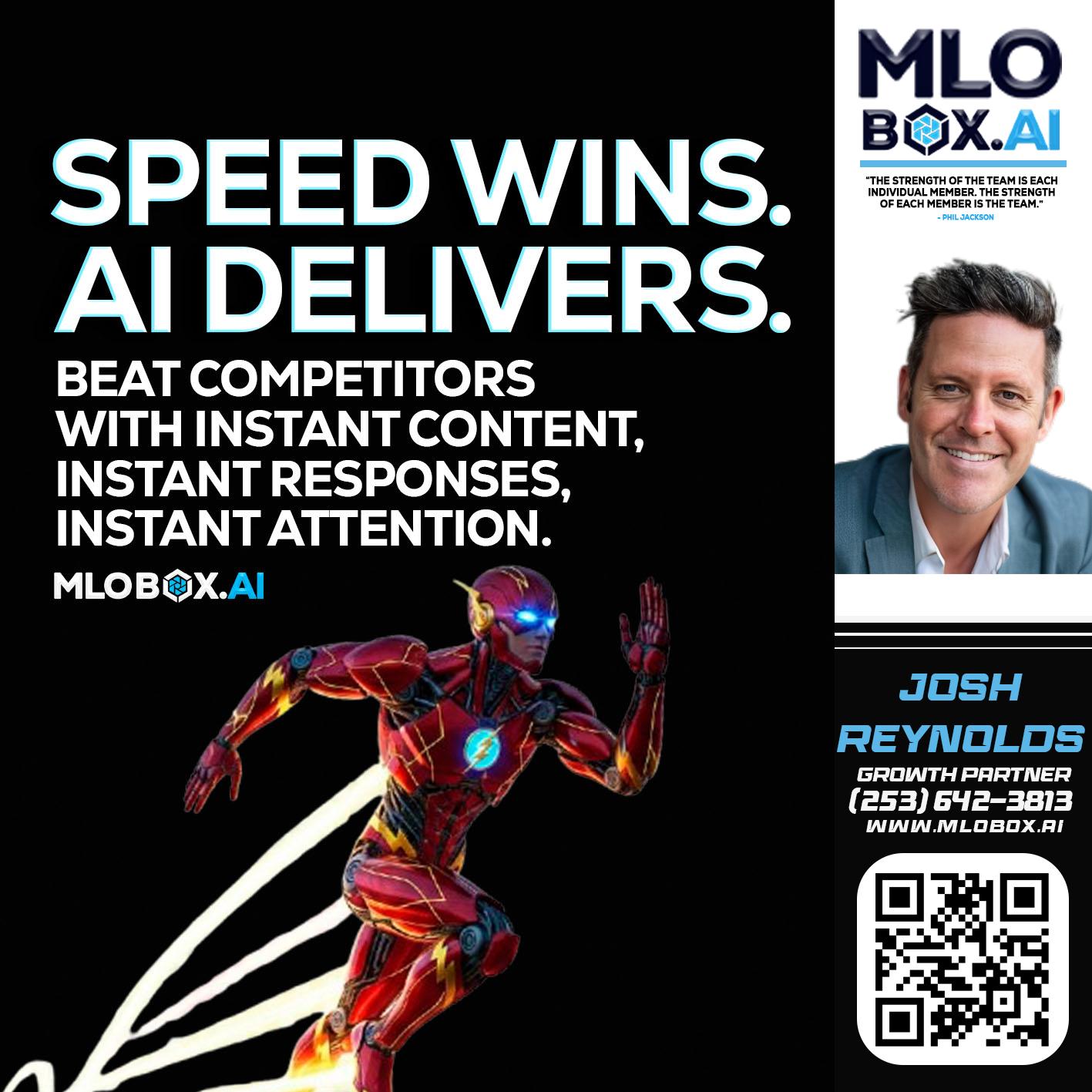SPEED WINS - Josh Reynolds -Senior Mortgage Loan Originator
