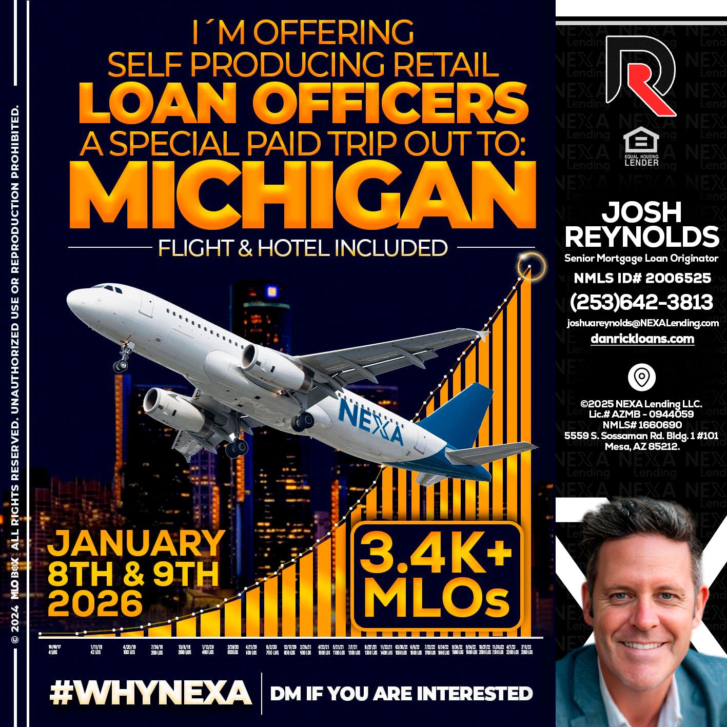 MICHIGAN TRIP - Josh Reynolds -Senior Mortgage Loan Originator