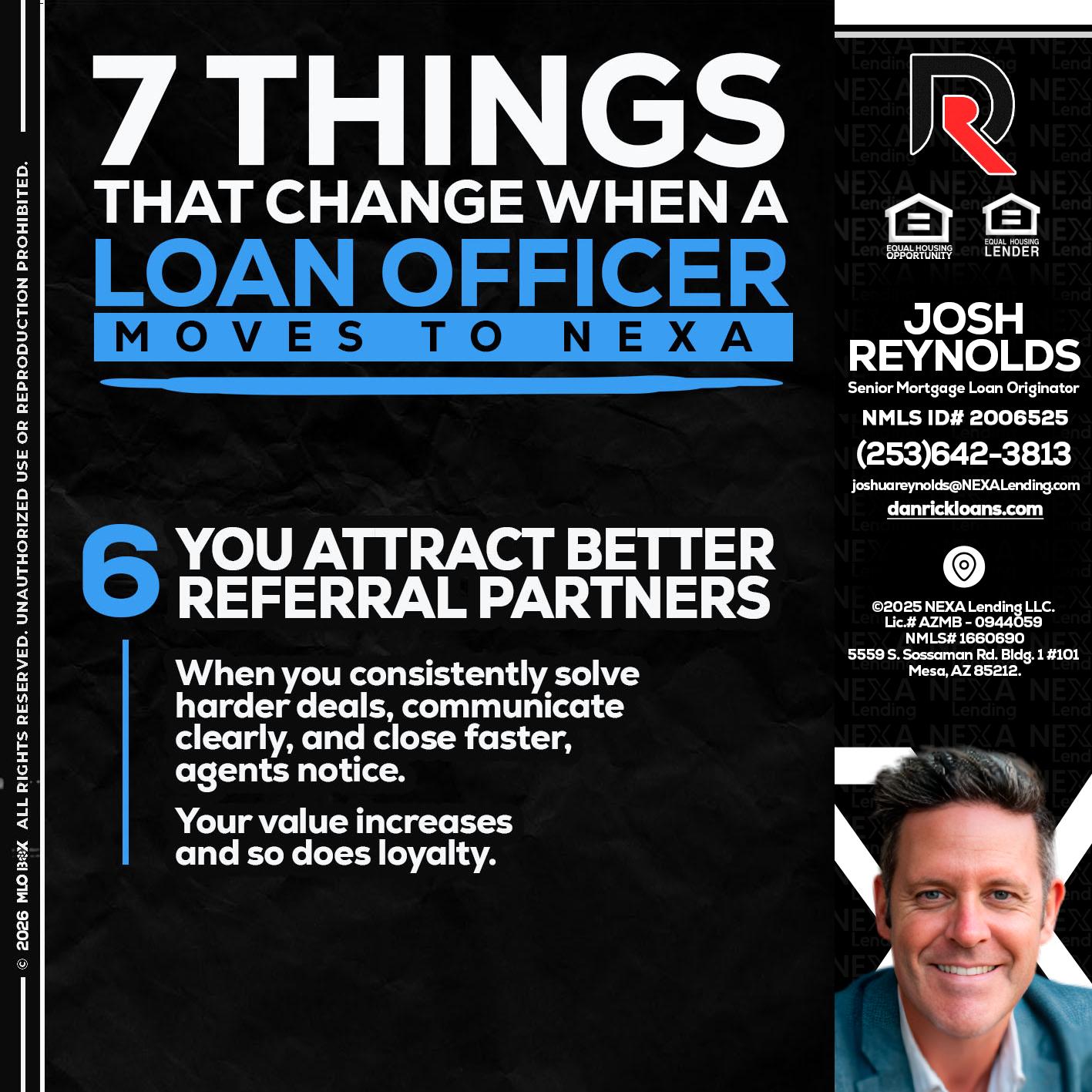 7 THINGS (6) - Josh Reynolds -Senior Mortgage Loan Originator