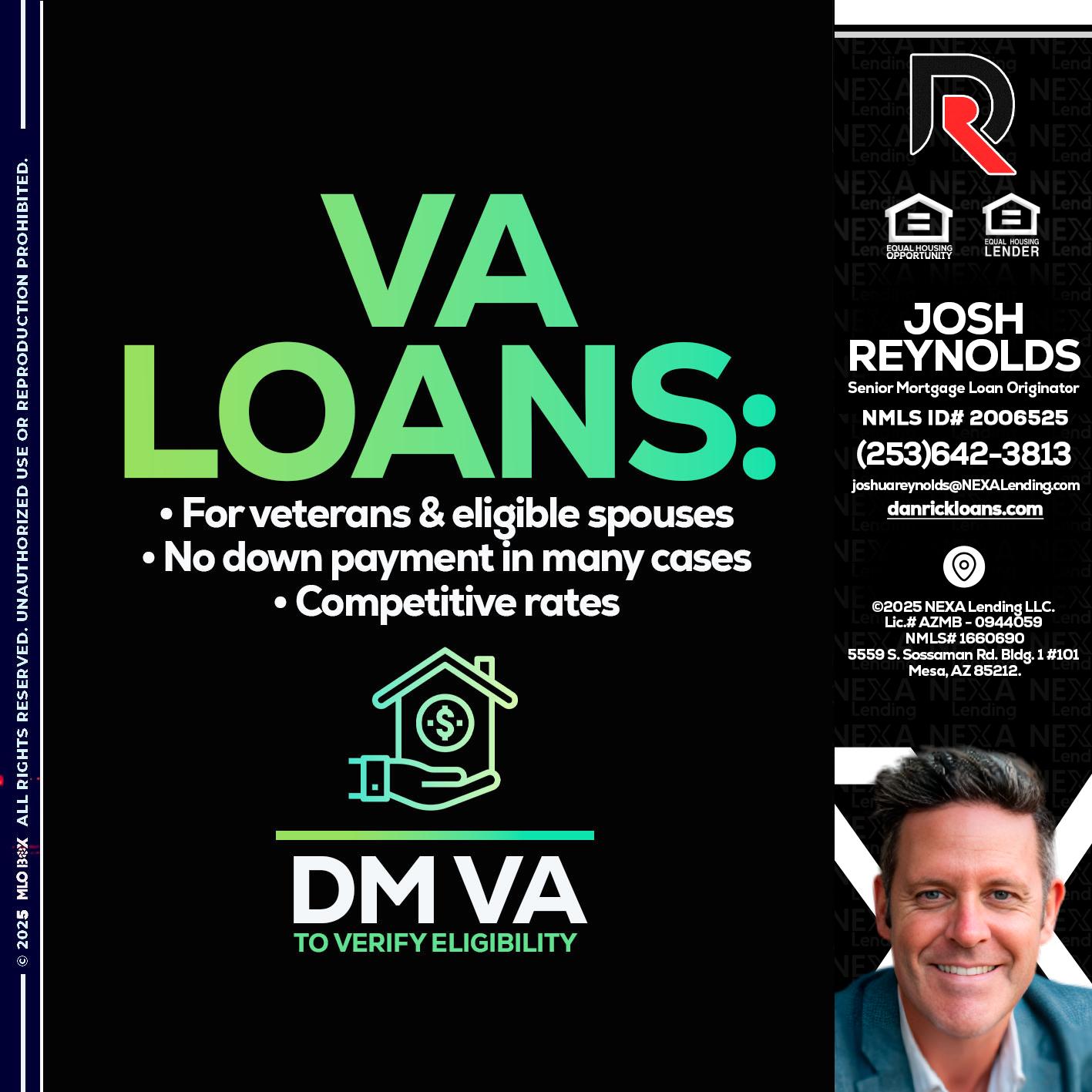 VA LOANS - Josh Reynolds -Senior Mortgage Loan Originator