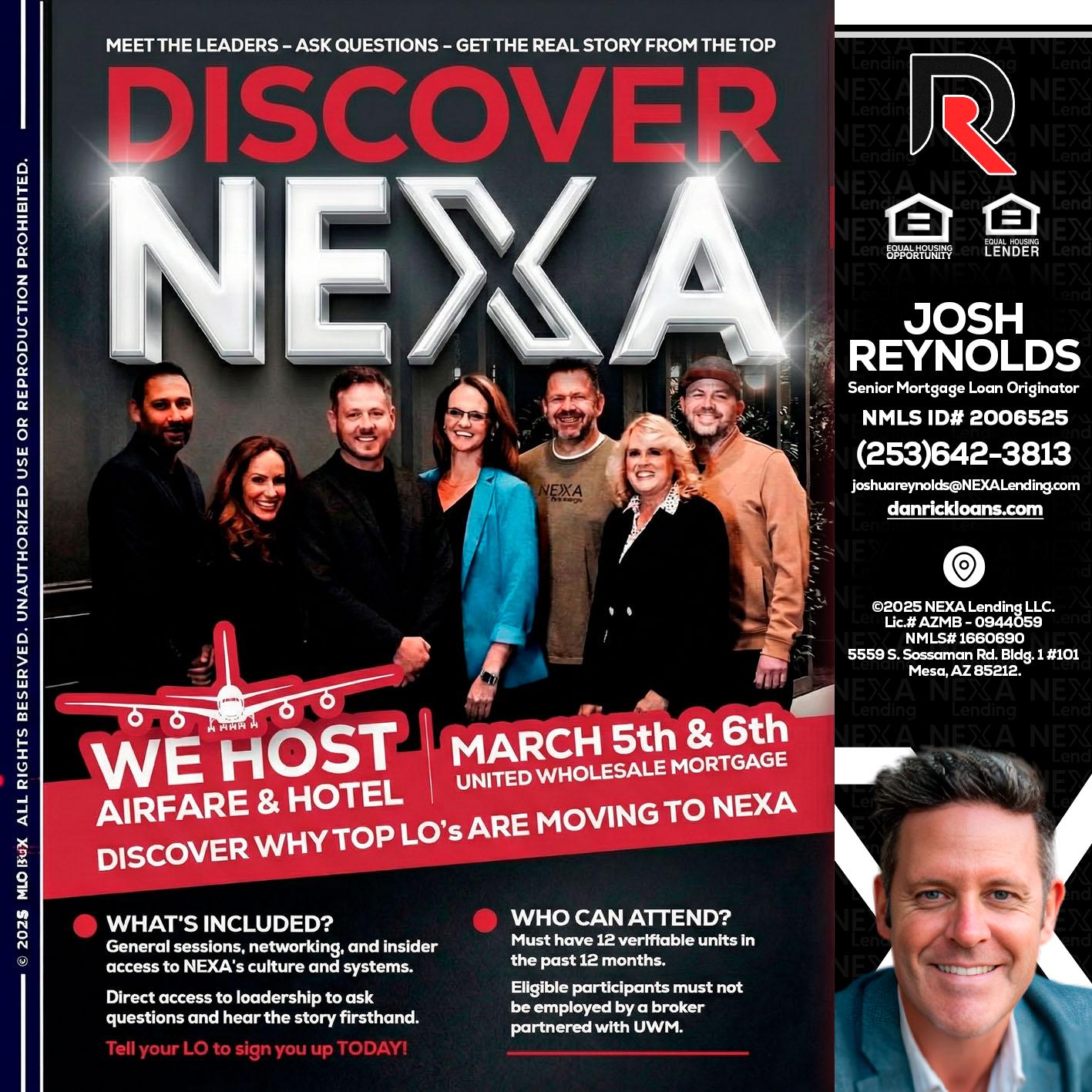 DISCOVER NEXA - Josh Reynolds -Senior Mortgage Loan Originator