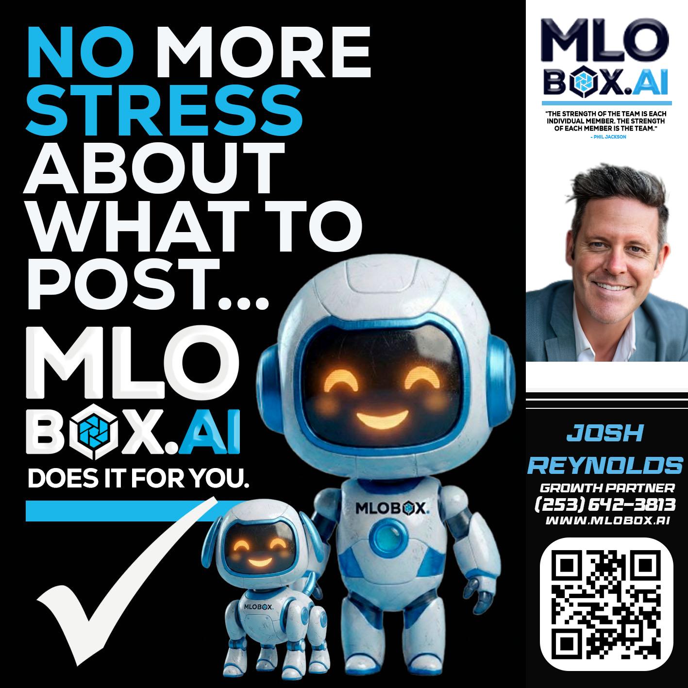 NO MORE STRESS - Josh Reynolds -Senior Mortgage Loan Originator