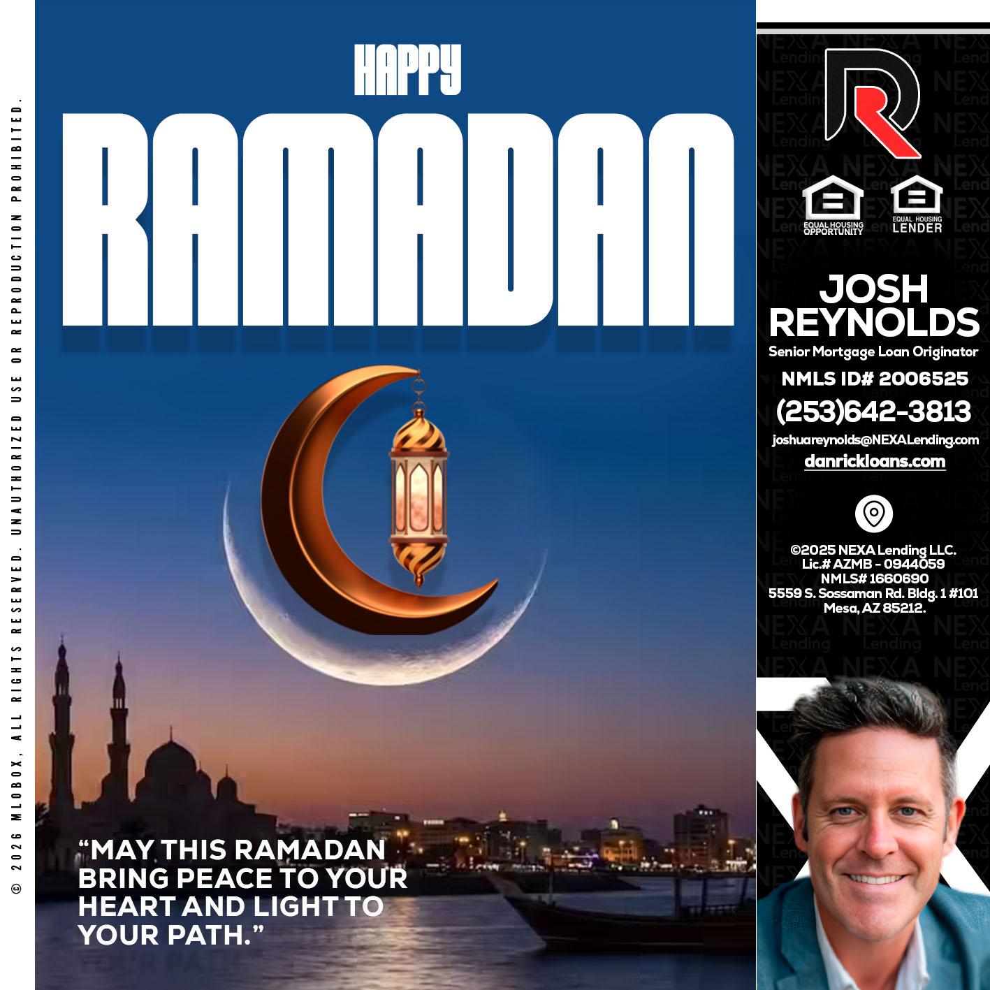 RAMADAN - Josh Reynolds -Senior Mortgage Loan Originator