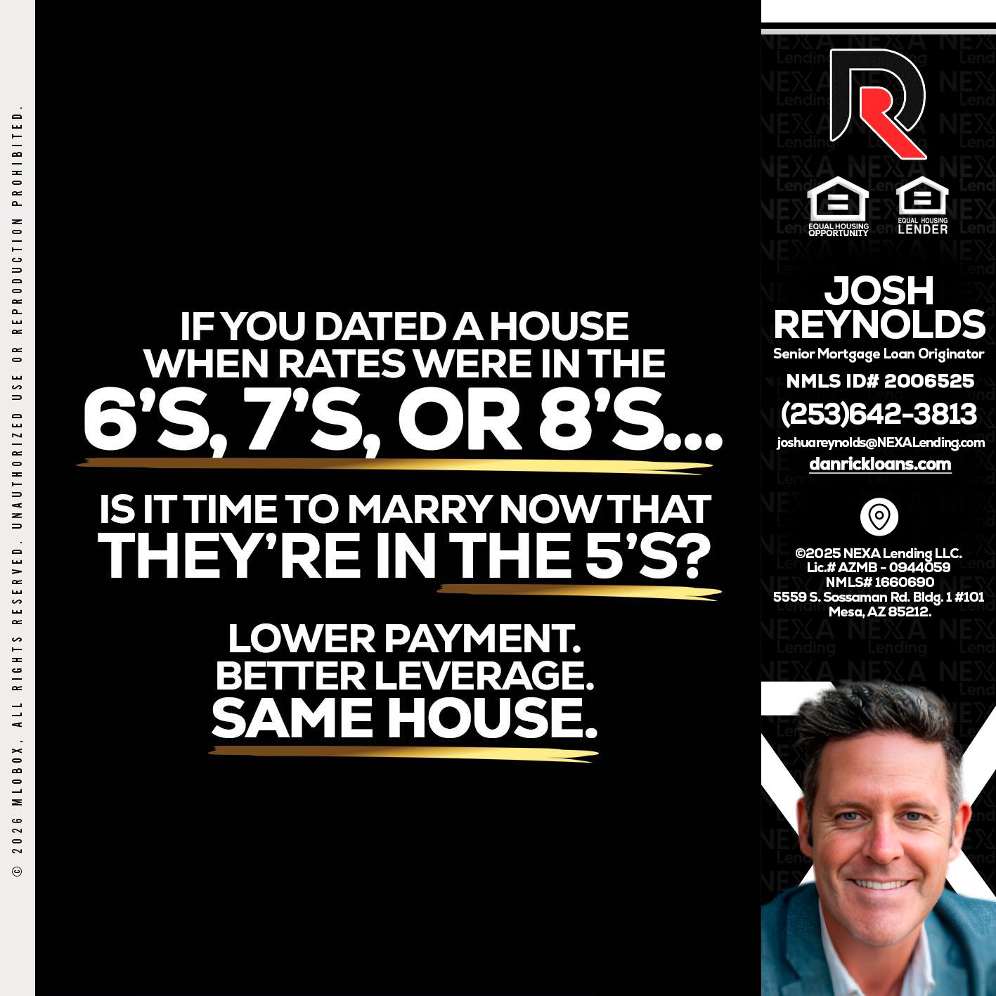 if you dated a house - Josh Reynolds -Senior Mortgage Loan Originator