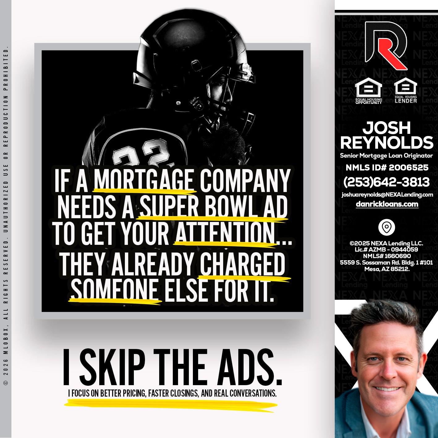 if a mortgage ad - Josh Reynolds -Senior Mortgage Loan Originator