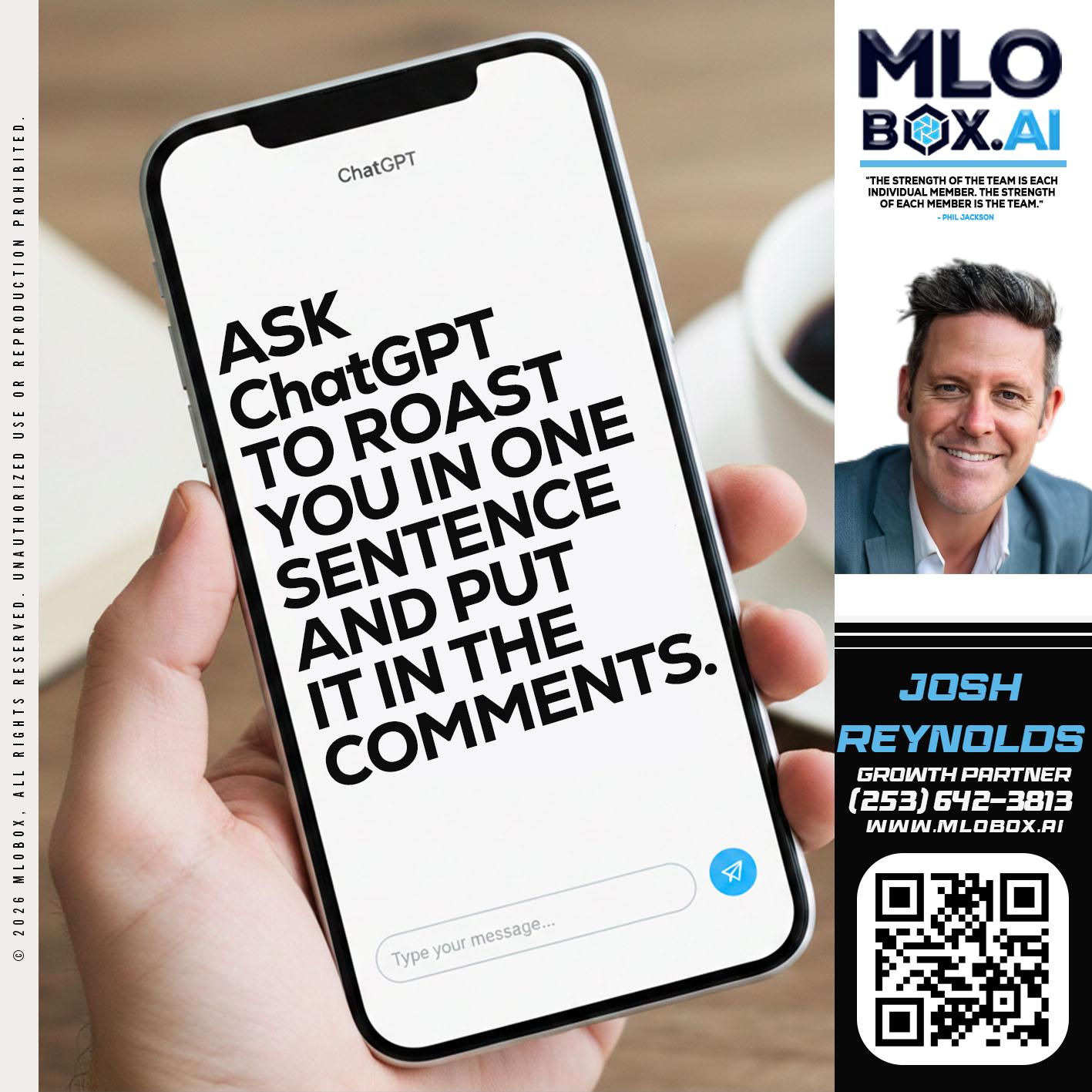ASK CHAT GPT - Josh Reynolds -Senior Mortgage Loan Originator