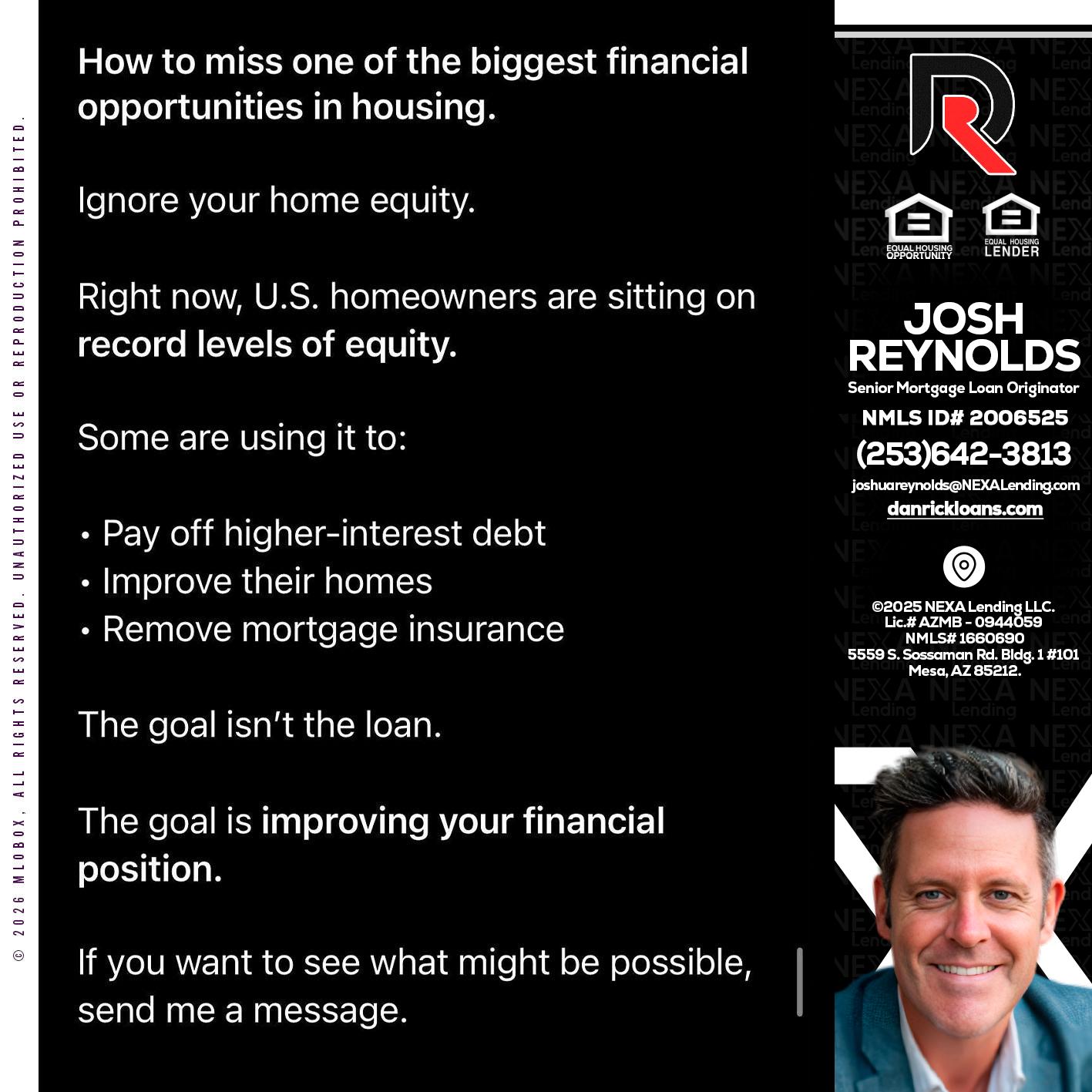 how to miss - Josh Reynolds -Senior Mortgage Loan Originator