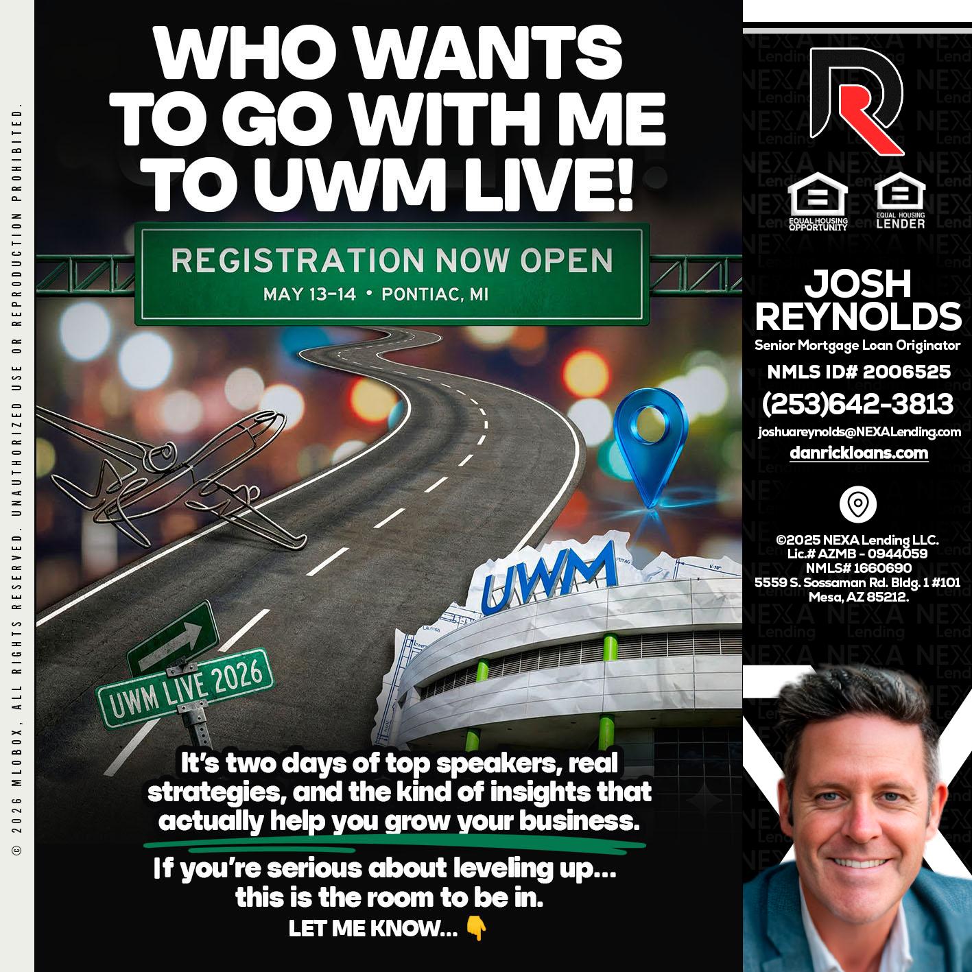 WHO WANTS - Josh Reynolds -Senior Mortgage Loan Originator