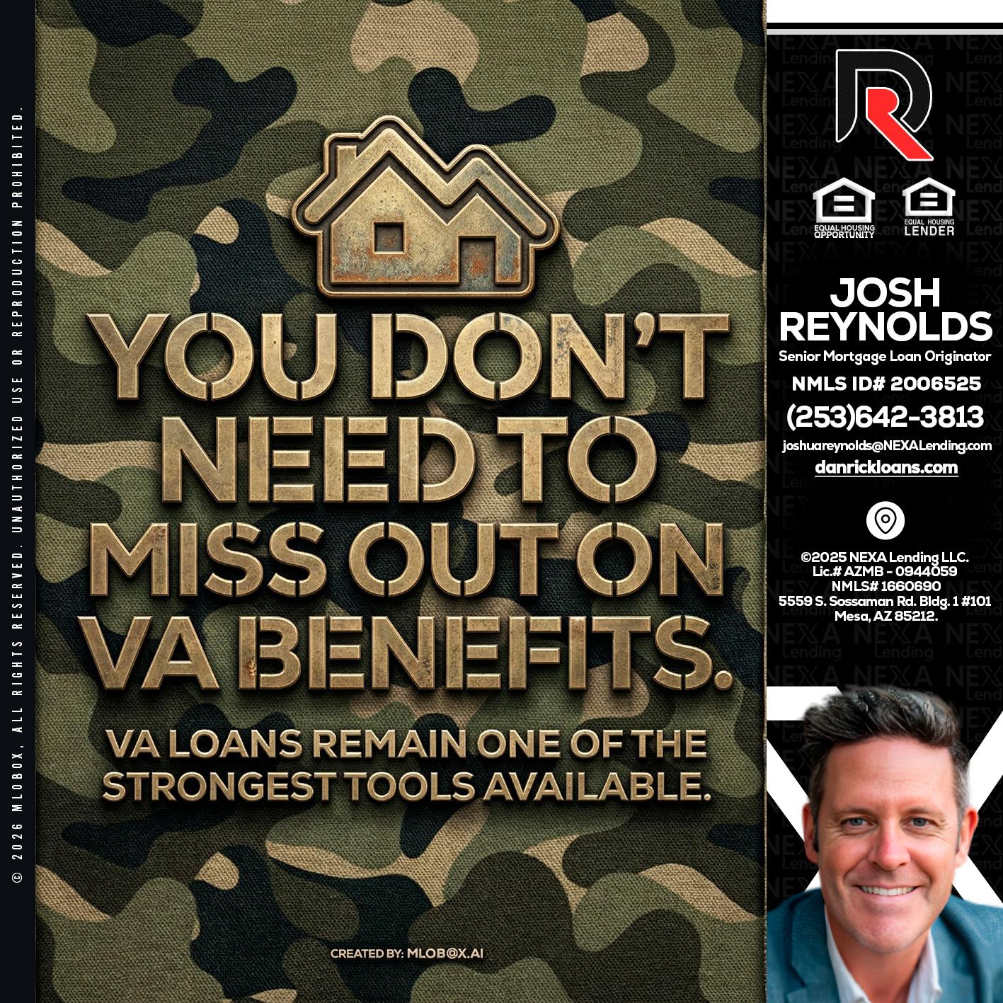 you don't need - Josh Reynolds -Senior Mortgage Loan Originator