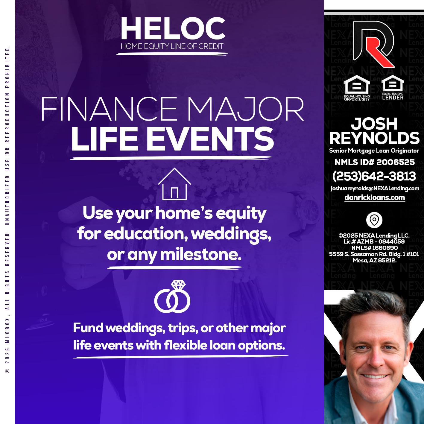 HELOC - Josh Reynolds -Senior Mortgage Loan Originator