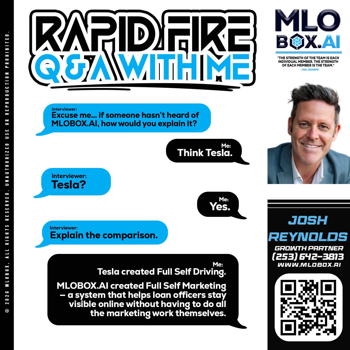 RAPID FIRE Q&A - Josh Reynolds -Senior Mortgage Loan Originator