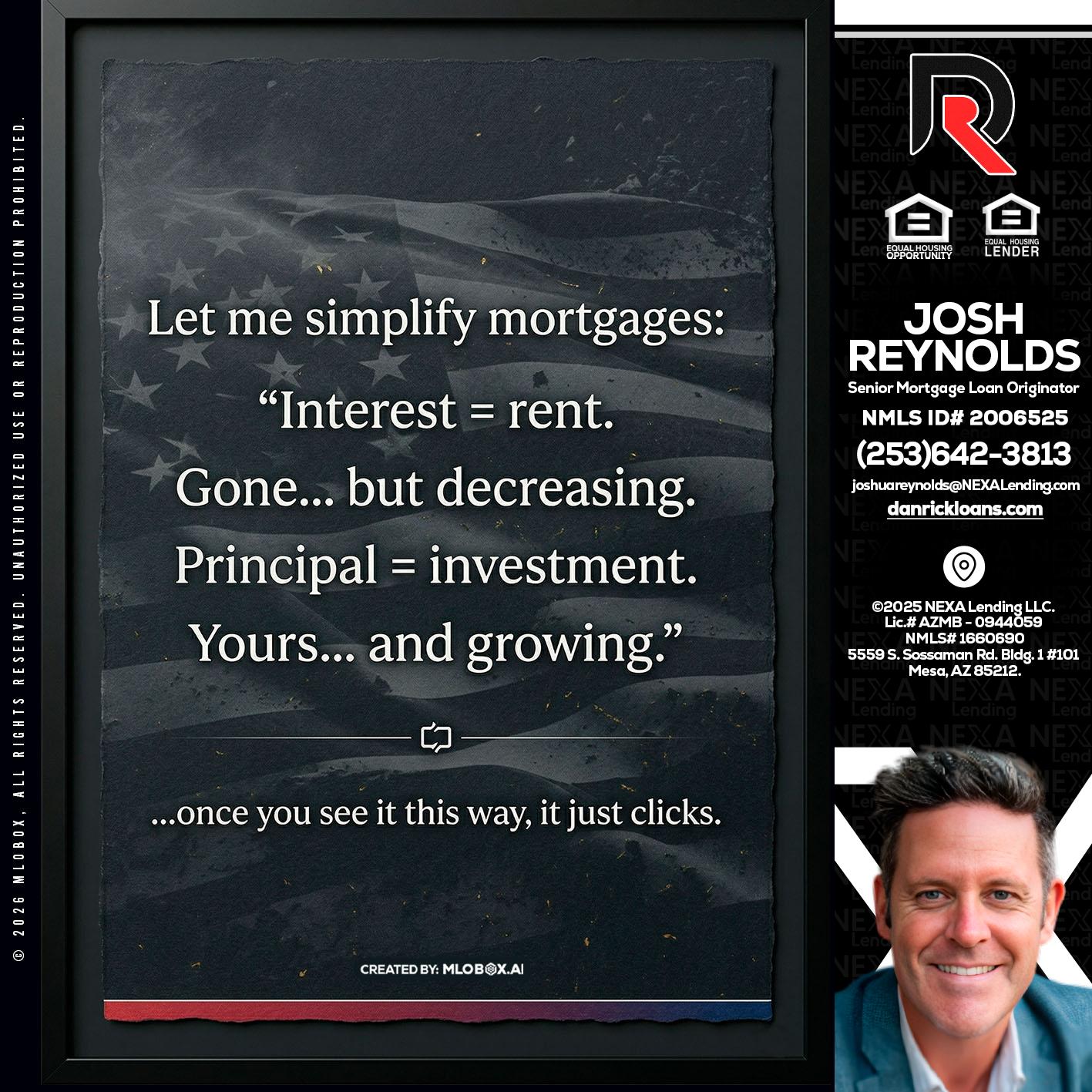 LET ME SIMPLIFY - Josh Reynolds -Senior Mortgage Loan Originator