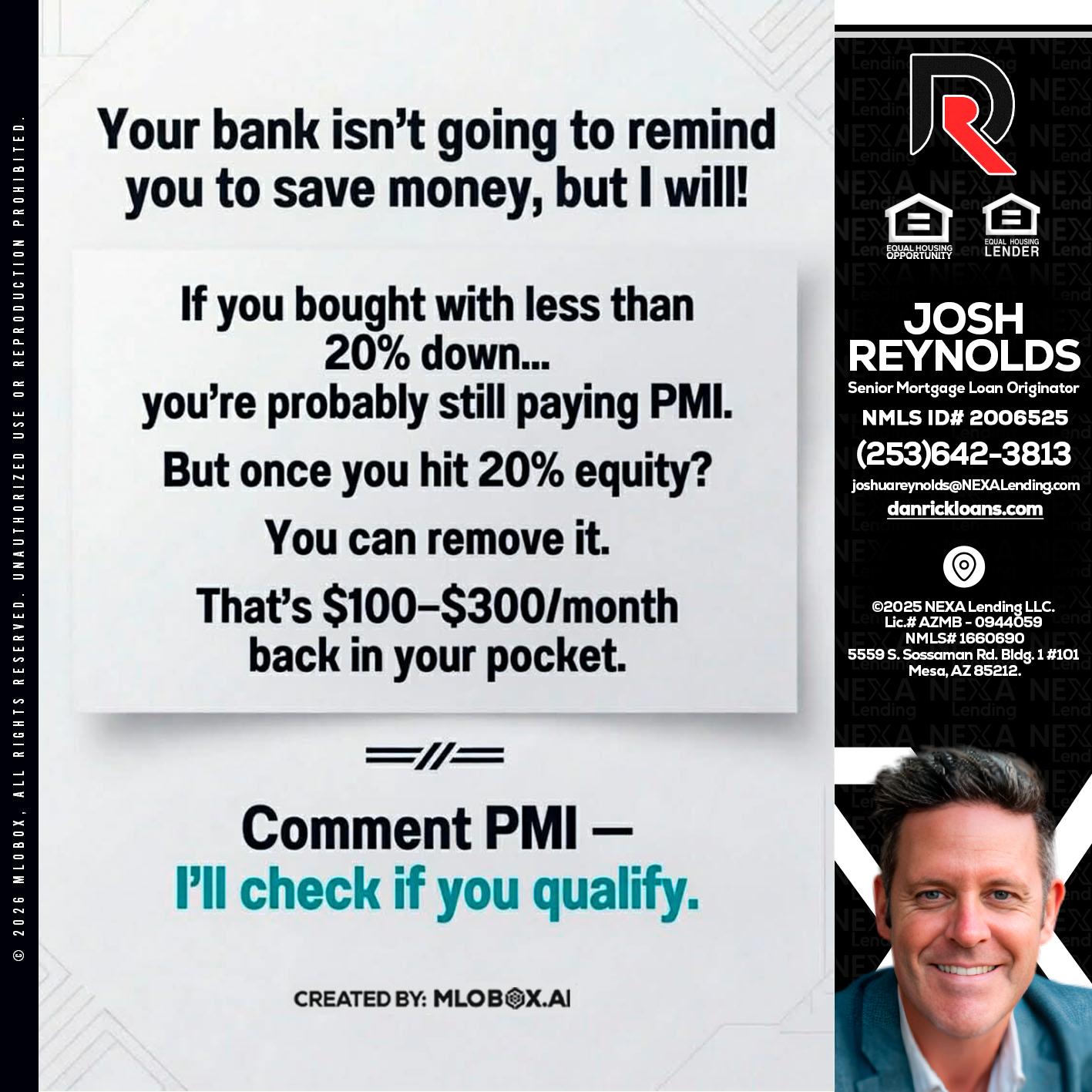 YOUR BANK ISNT - Josh Reynolds -Senior Mortgage Loan Originator