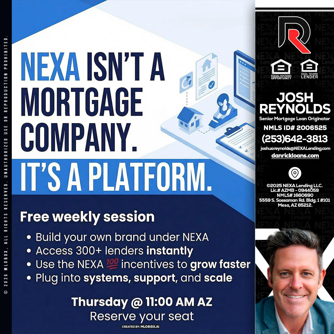 NEXA ISNT - Josh Reynolds -Senior Mortgage Loan Originator