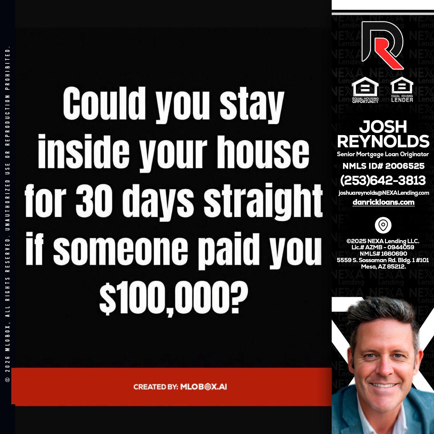COULD YOU STAY - Josh Reynolds -Senior Mortgage Loan Originator