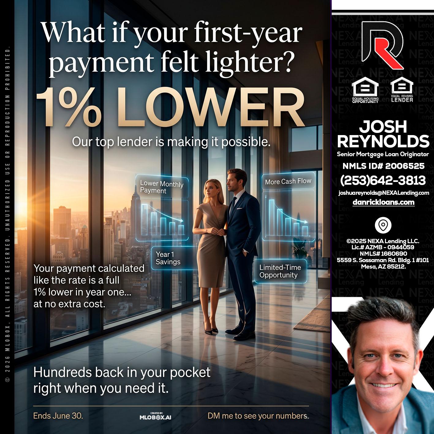 1% LOWER - Josh Reynolds -Senior Mortgage Loan Originator