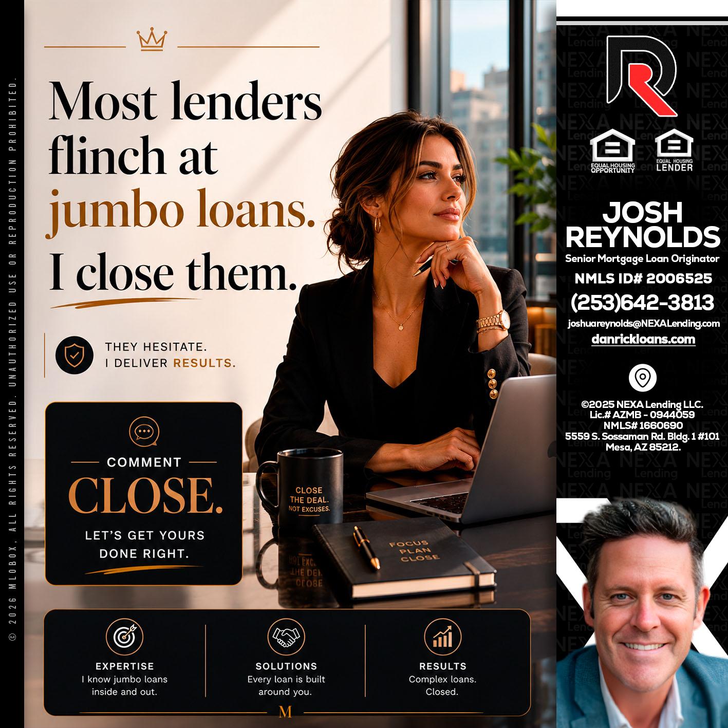 most lenders - Josh Reynolds -Senior Mortgage Loan Originator