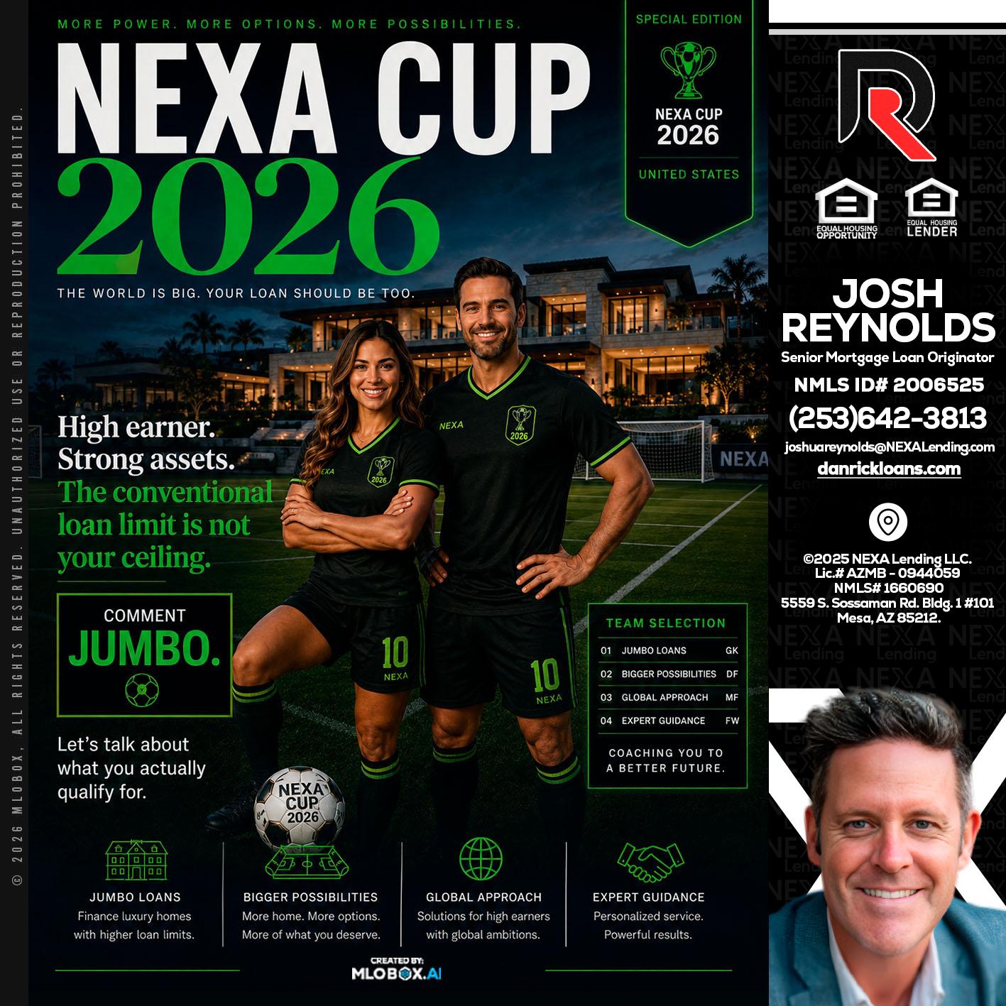 NEXA CUP 2026 - Josh Reynolds -Senior Mortgage Loan Originator