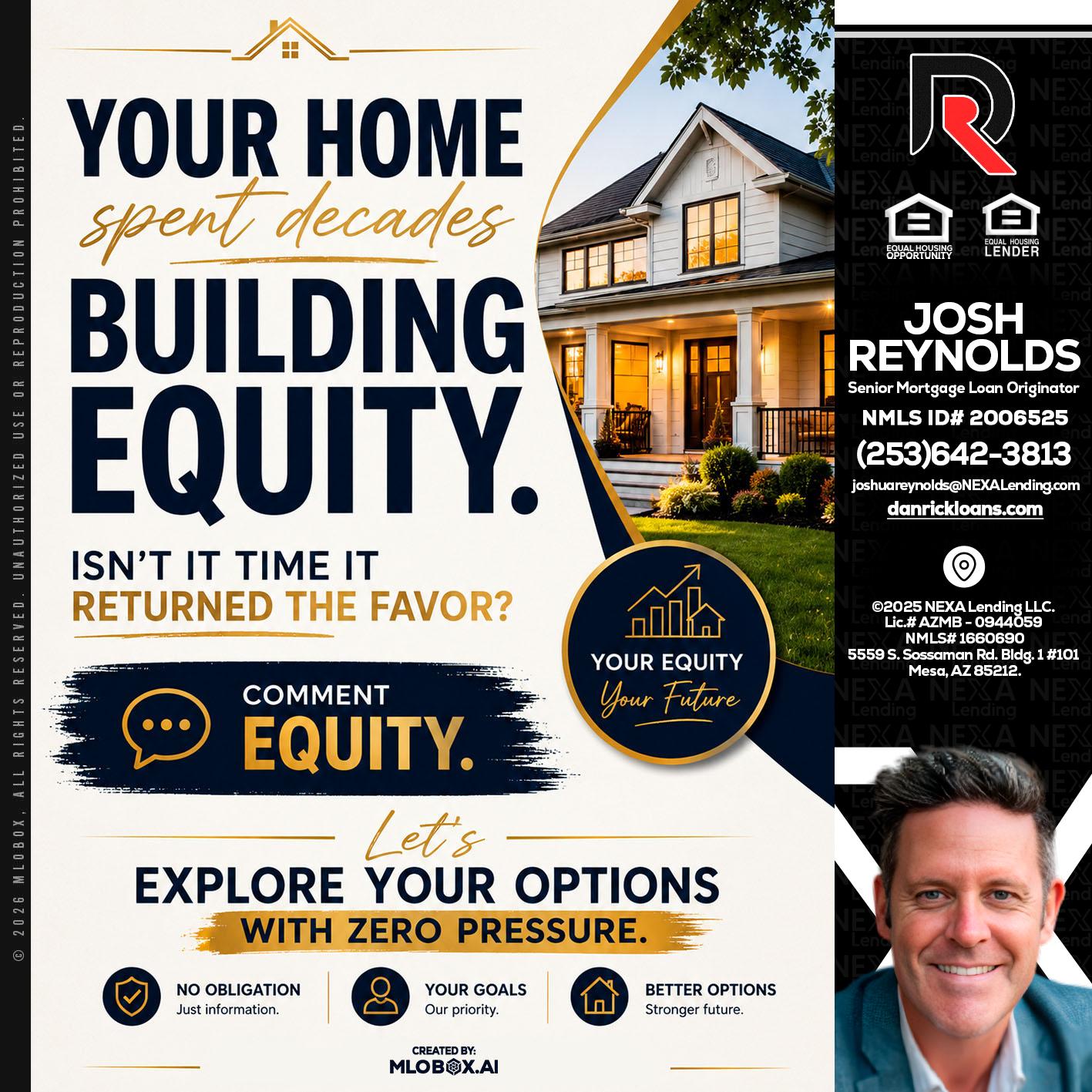 building equity - Josh Reynolds -Senior Mortgage Loan Originator