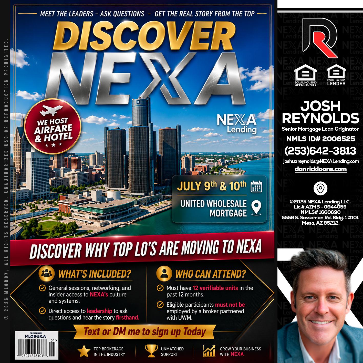 DISCOVER NEXA - Josh Reynolds -Senior Mortgage Loan Originator