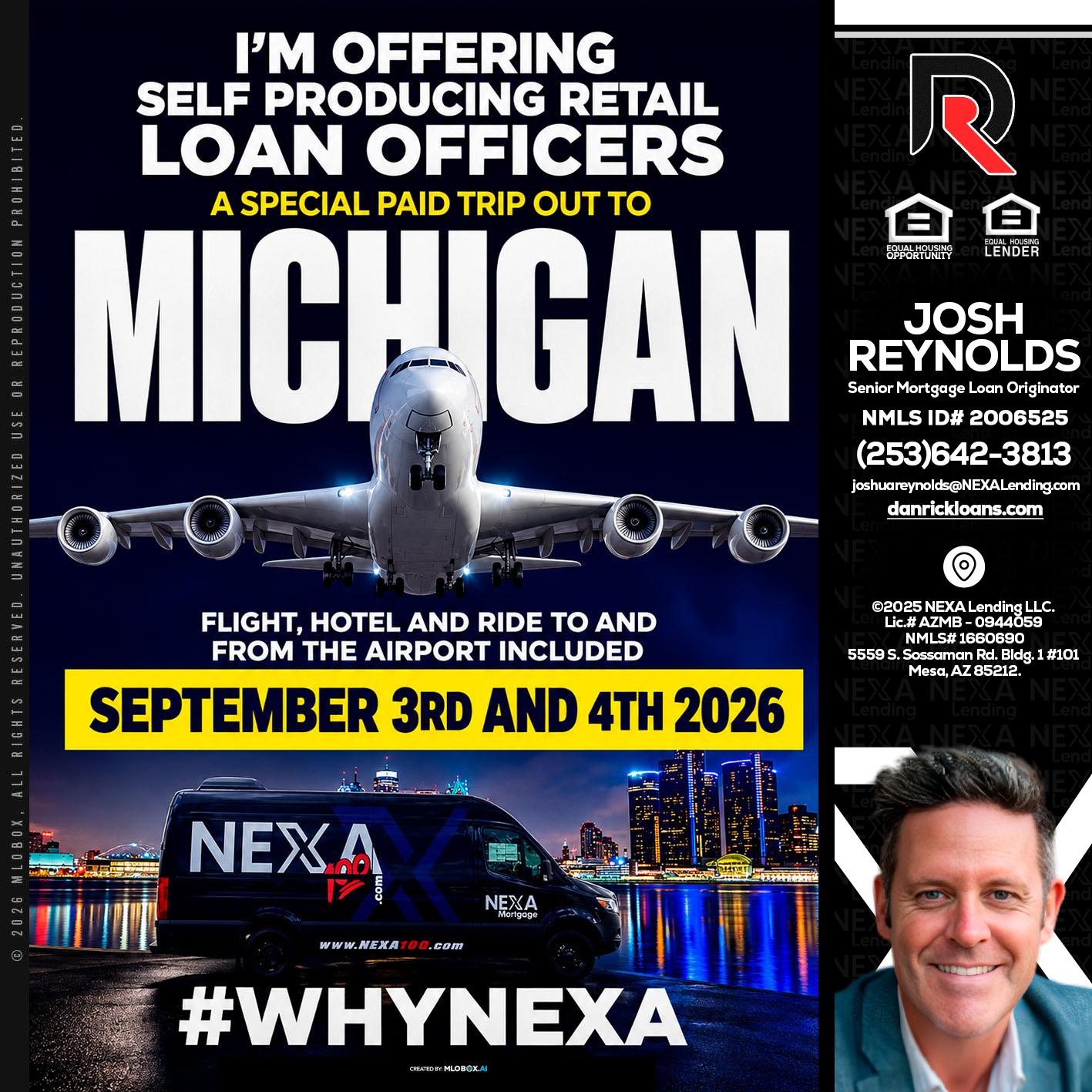MICHIGAN - Josh Reynolds -Senior Mortgage Loan Originator