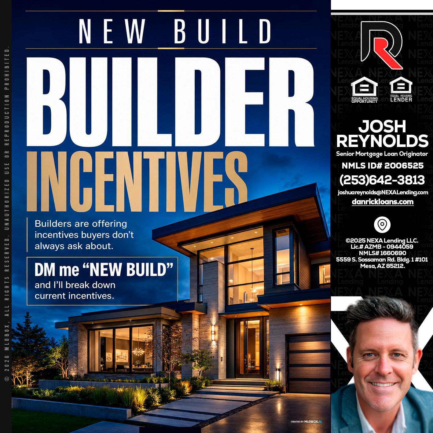 NEW BUILDER - Josh Reynolds -Senior Mortgage Loan Originator