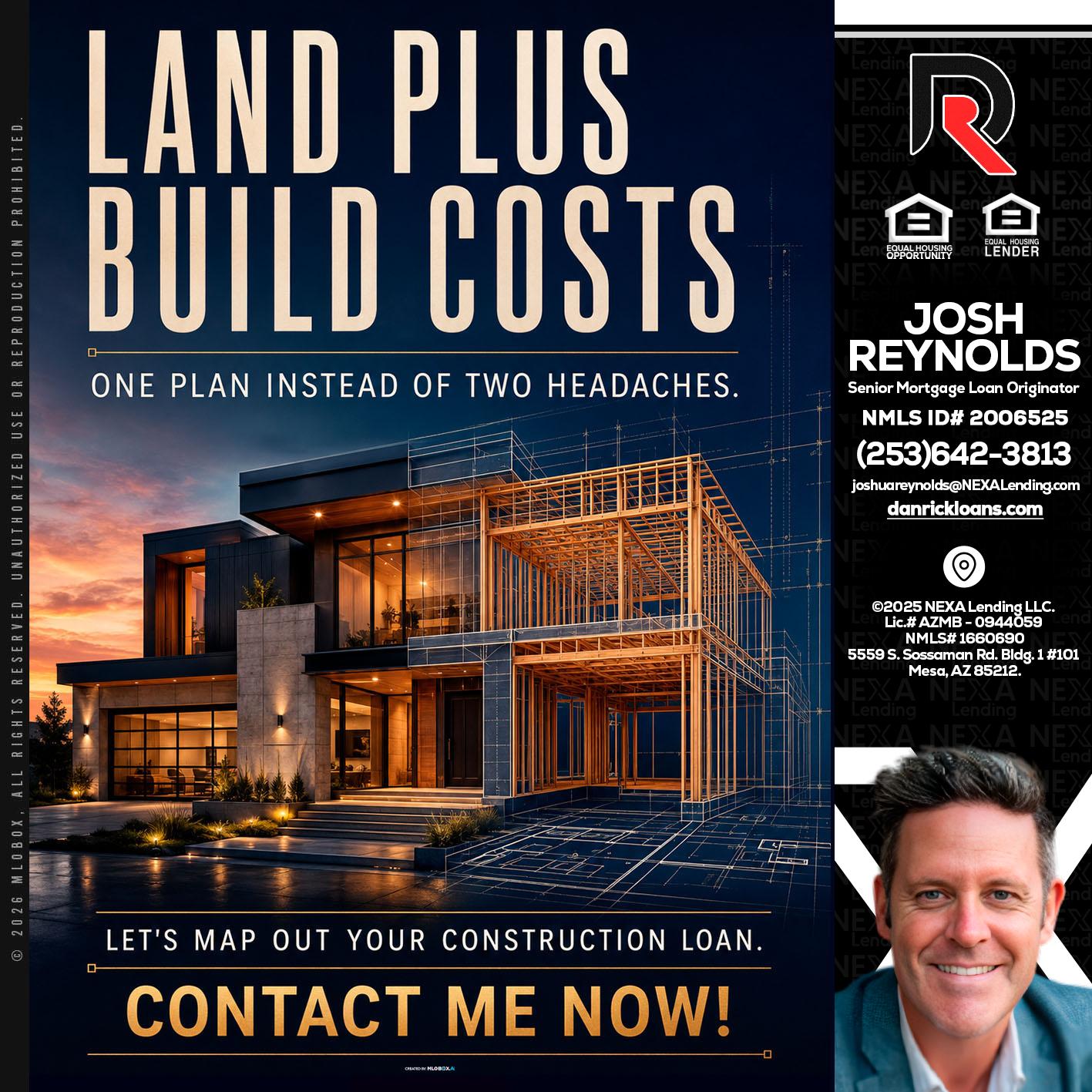 LAND PLUS - Josh Reynolds -Senior Mortgage Loan Originator