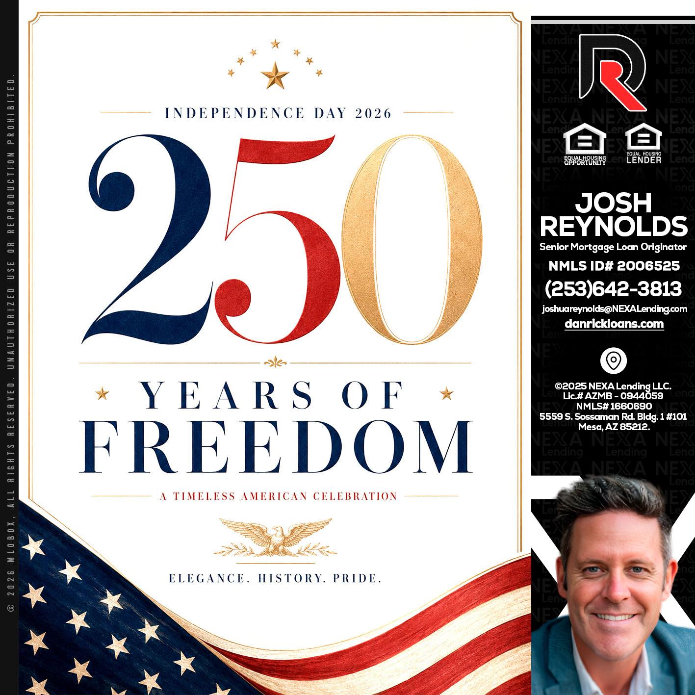 250 YEARS - Josh Reynolds -Senior Mortgage Loan Originator
