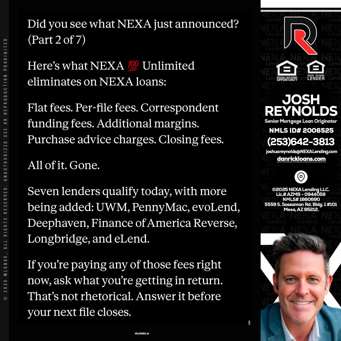 2 OF 7 - Josh Reynolds -Senior Mortgage Loan Originator