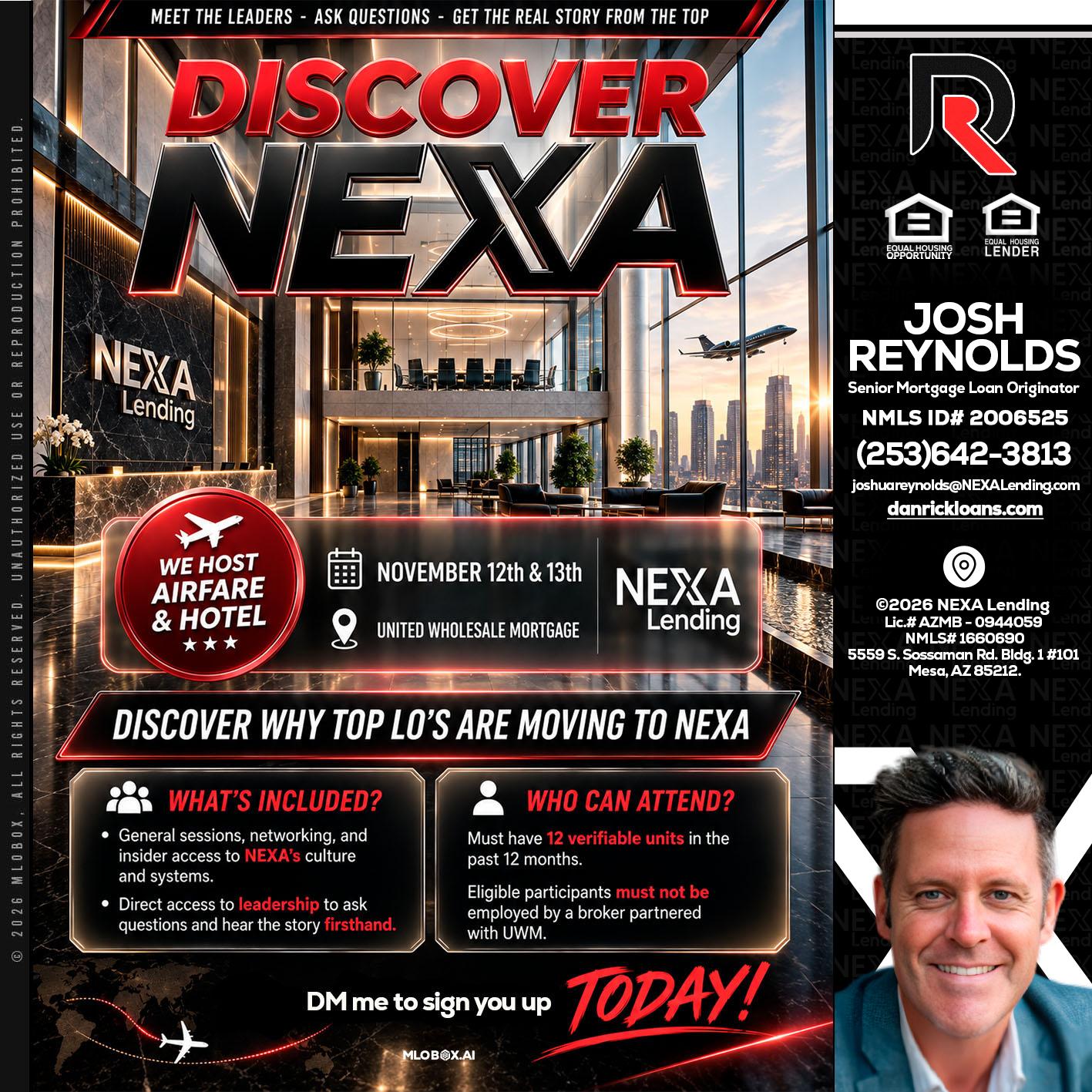 DISCOVER NEXA - Josh Reynolds -Senior Mortgage Loan Originator
