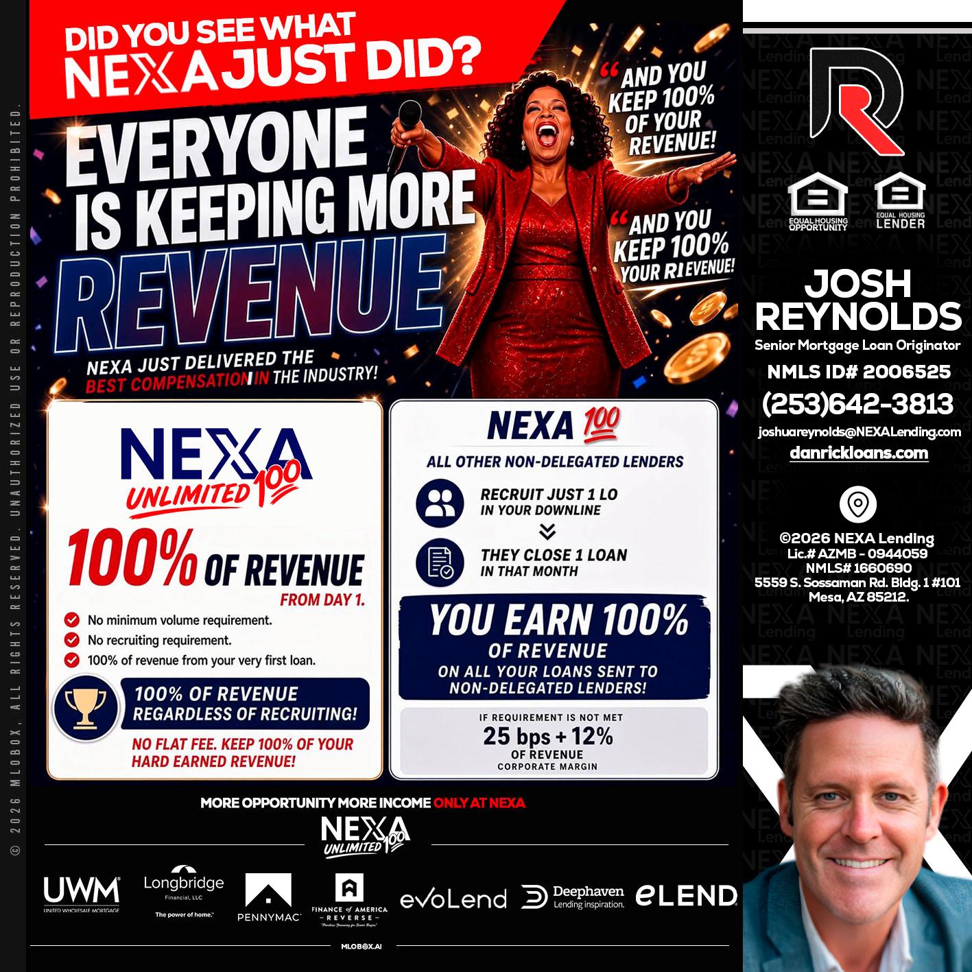 EVERYONE IS KEEPING - Josh Reynolds -Senior Mortgage Loan Originator