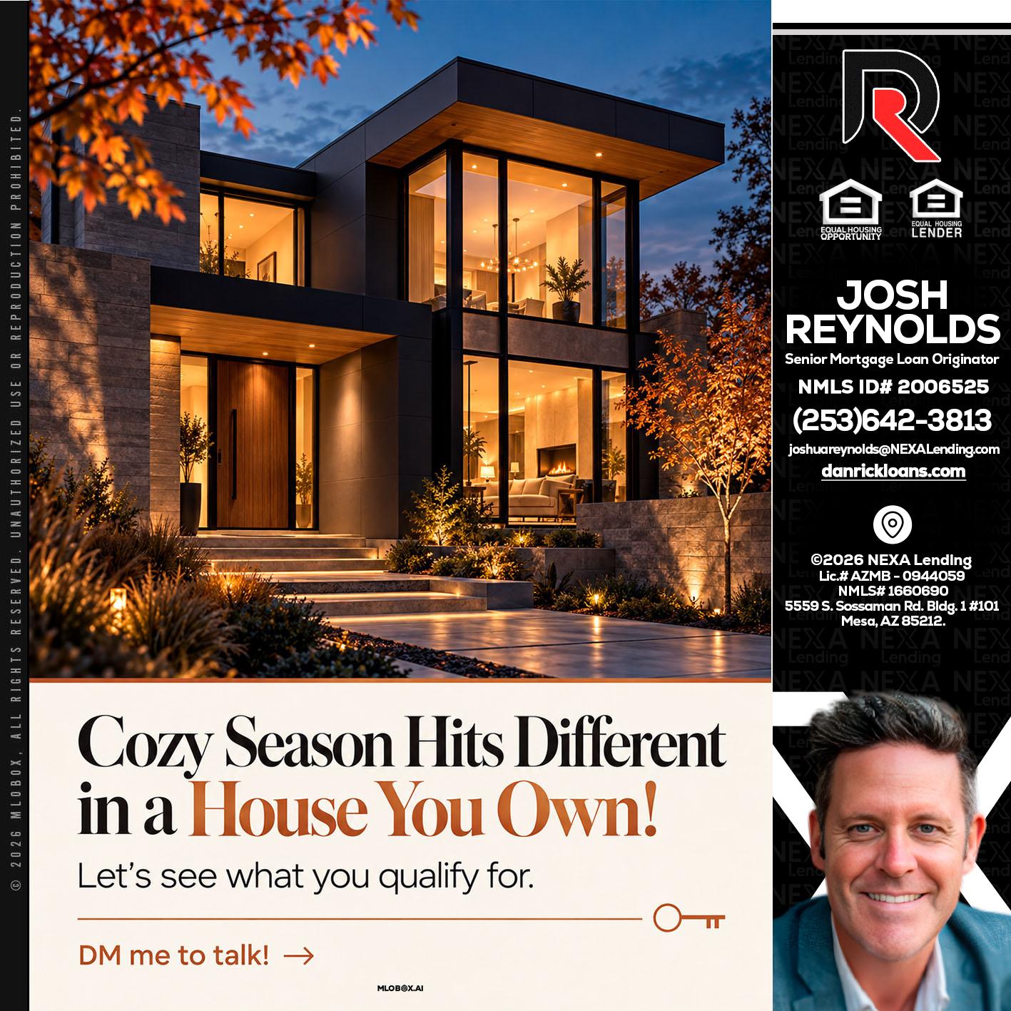 COZY SEASON - Josh Reynolds -Senior Mortgage Loan Originator