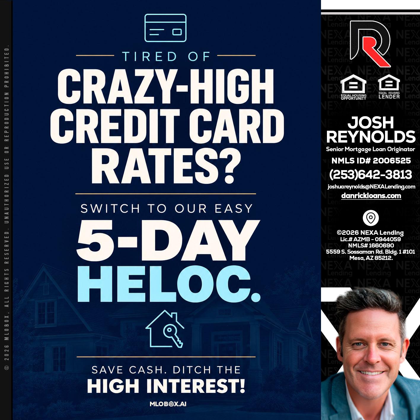crazy high - Josh Reynolds -Senior Mortgage Loan Originator