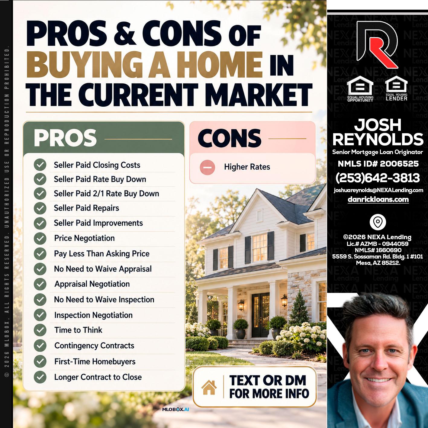 pros and cons - Josh Reynolds -Senior Mortgage Loan Originator
