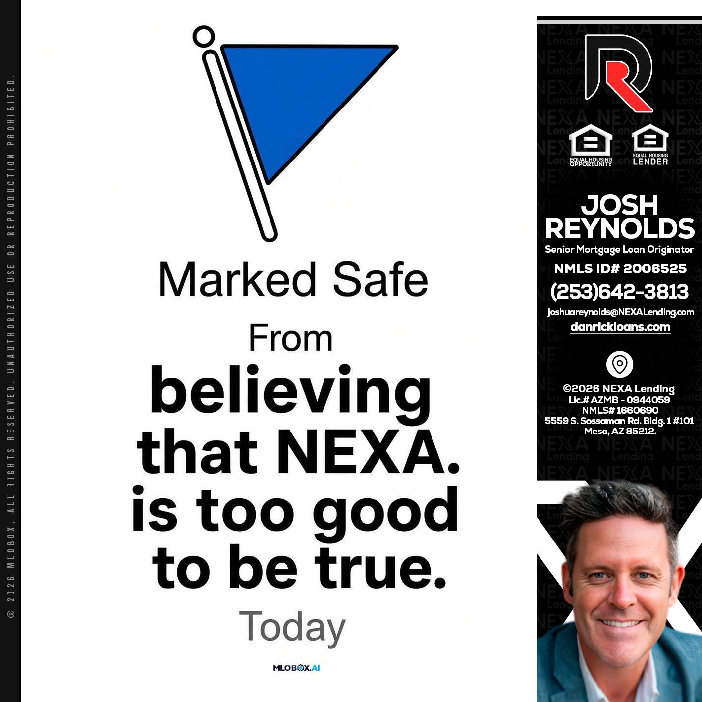 MARKED SAFE - Josh Reynolds -Senior Mortgage Loan Originator