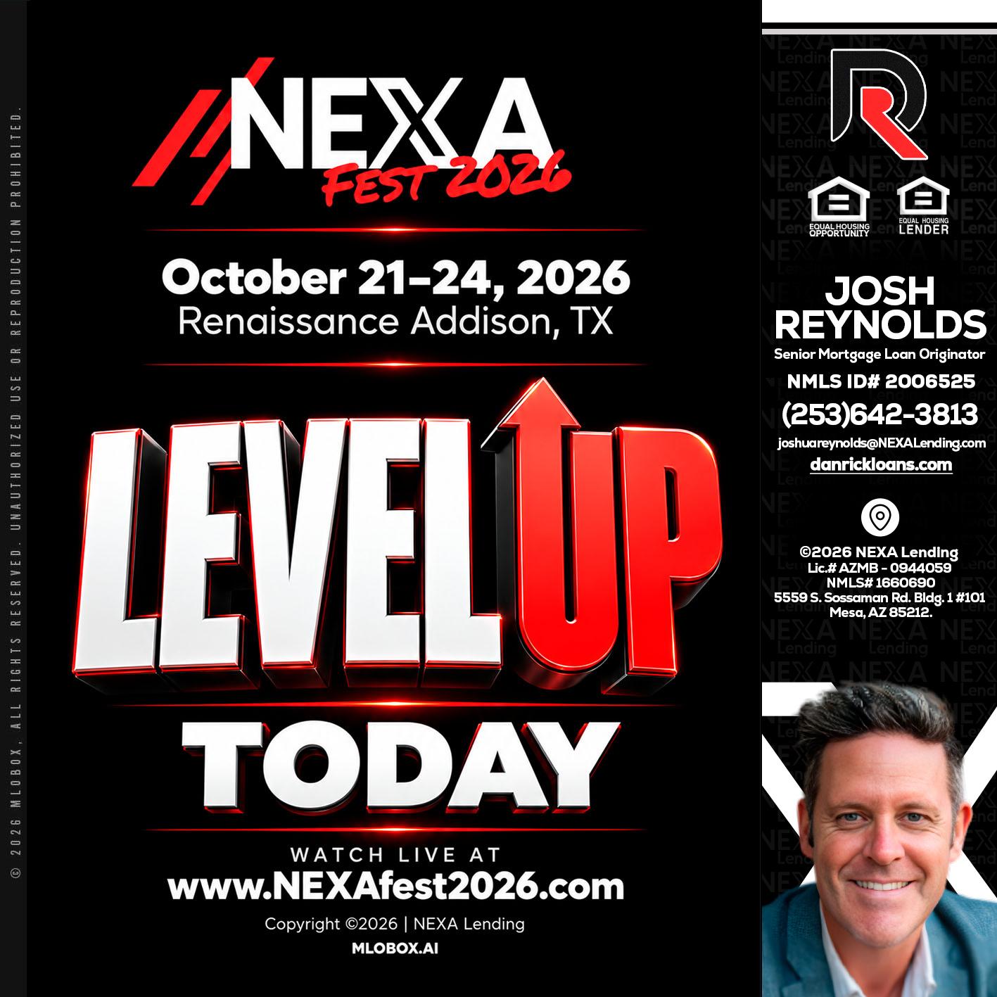 LEVEL UP TODAY - Josh Reynolds -Senior Mortgage Loan Originator